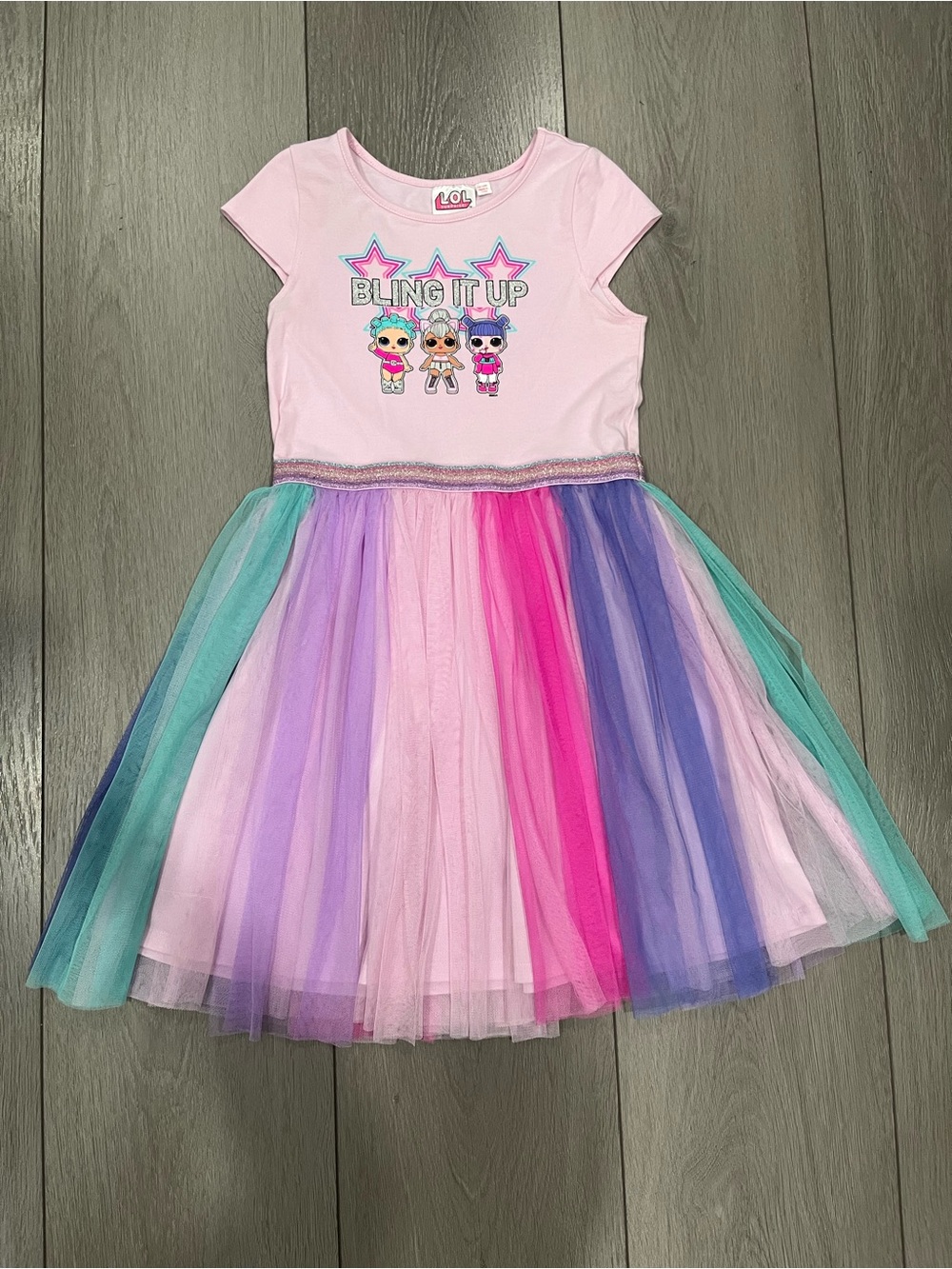 L.O.L. Surprise! Light Pink 'Bling It Up' Graphic Tutu Dress